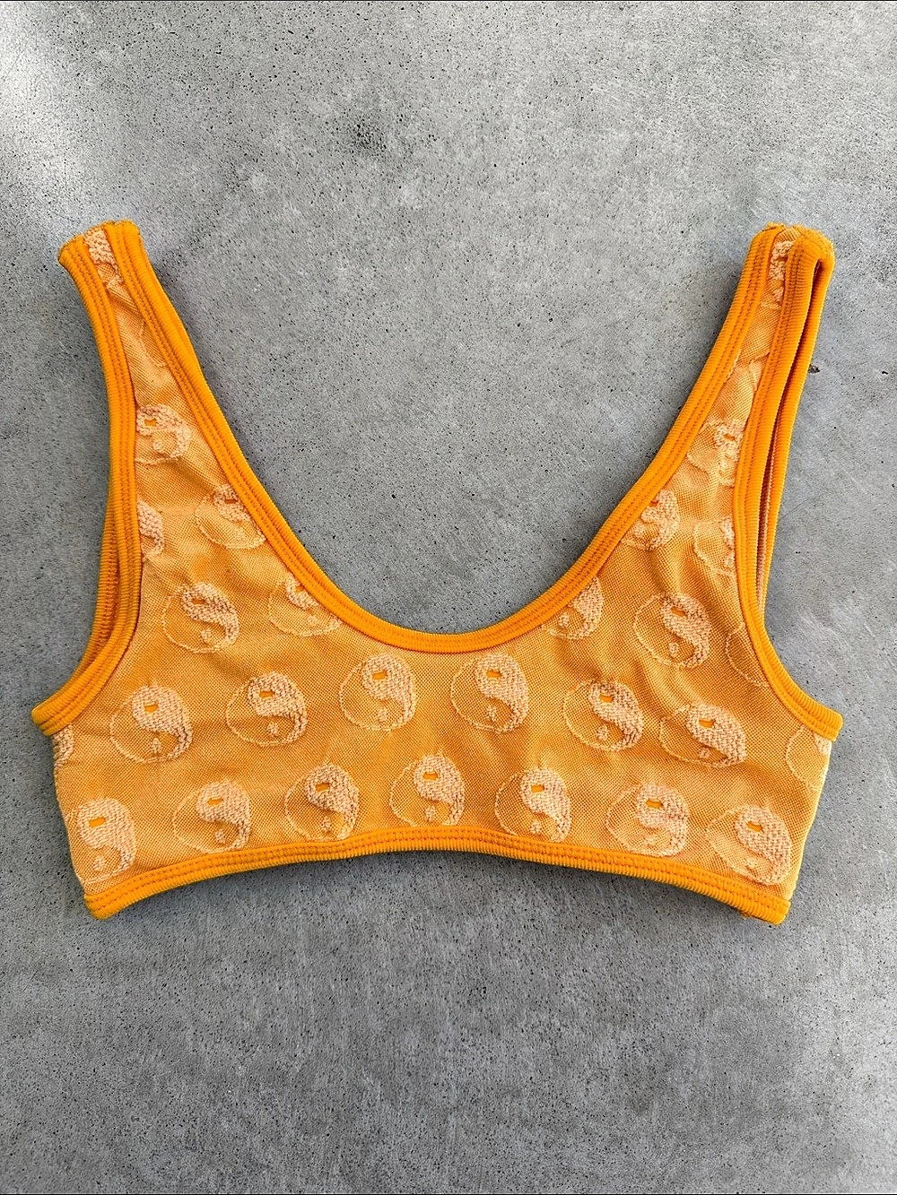 Out From Under Cool Mom Terry Bralette Orange XS